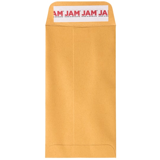 JAM Paper Brown Kraft Manila Coin Business Recycled Envelopes
